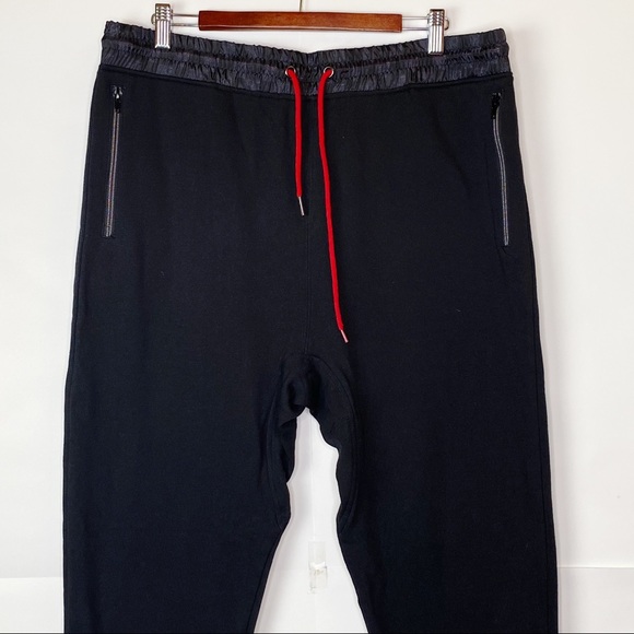NWT Men’s La Familia Black Drawstring Joggers SweatPants - Picture 2 of 12